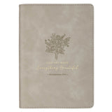Everything Beautiful Taupe Faux Leather Slimline Journal - Ecclesiastes 3:11