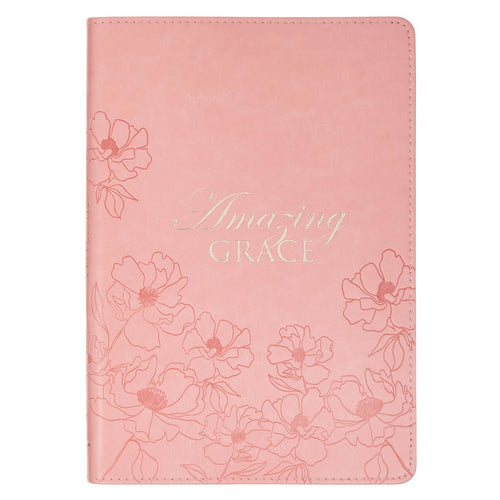 Amazing Grace Pink Floral Slimline Journal