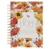 Hope Autumn Garden Spiral Journal - Romans 15:13 - KI Gifts Christian Supplies