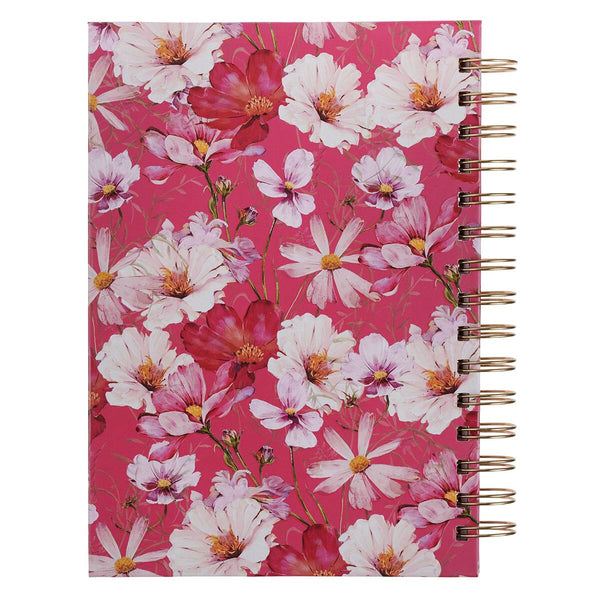 Love Cherry Pink Hummingbird Spiral Journal - 1 Corinthians 13:4