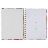 Bless You and Keep You Blue Floral Spiral Journal - Numbers 6:24