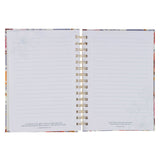 Bless You and Keep You Blue Floral Spiral Journal - Numbers 6:24