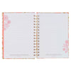 Trust Coral Floral Spiral Journal - Isaiah 40:31