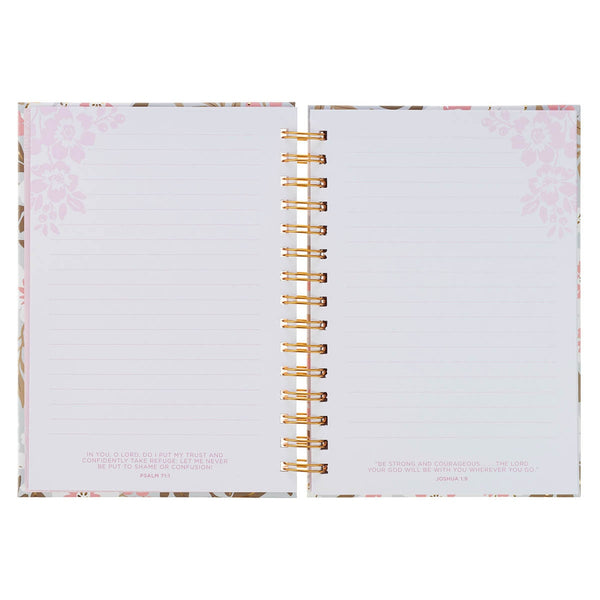 Things Are Possible White Poppy Spiral Journal - Matthew 19:26