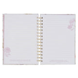 Walk by Faith Pink Cosmos Spiral Journal - 2 Corinthians 5:7