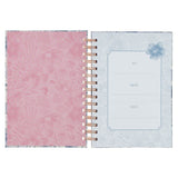 Trust in the Lord Blue Botanical Spiral Journal - Proverbs 3:5