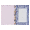 Ask, Seek, Knock Navy Floral Spiral Journal - Matthew 7:7