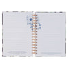 Ask, Seek, Knock Navy Floral Spiral Journal - Matthew 7:7