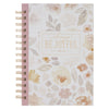 Always Be Joyful Pink Floral Spiral Journal - 1 Thessalonians 5:16 - KI Gifts Christian Supplies