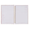 Always Be Joyful Pink Floral Spiral Journal - 1 Thessalonians 5:16