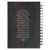 Man of God Brown Trailhead Large Spiral Journal - 1 Timothy 6:11