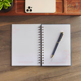Follow Jesus Peach Floral Mosaic Spiral Journal