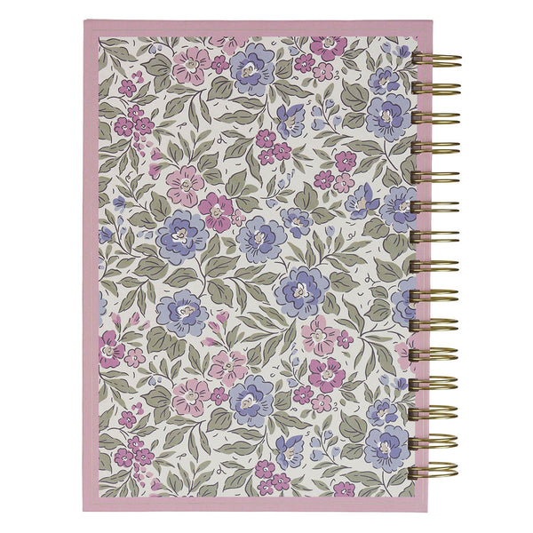 Be Still and Know Purple Floral Spiral Journal - Psalm 46:10