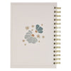 God Is Good Blue Blooms Spiral Journal - Psalm 34:8