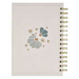 God Is Good Blue Blooms Spiral Journal - Psalm 34:8