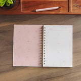 Amazing Grace Pink Floral Spiral Journal