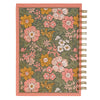 Hope and a Future Pink Vintage Bloom Spiral Journal - Jeremiah 29:11