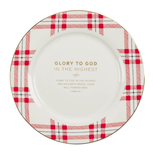 Merry Christmas Ceramic Plate Set - KI Gifts Christian Supplies