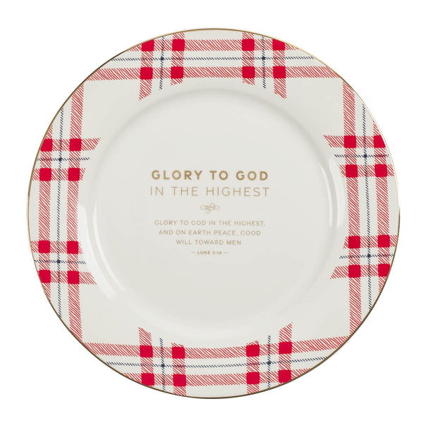 Merry Christmas Ceramic Plate Set - KI Gifts Christian Supplies