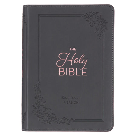Pearlized Cherry Pink Faux Leather King James Version Gift Edition Bible