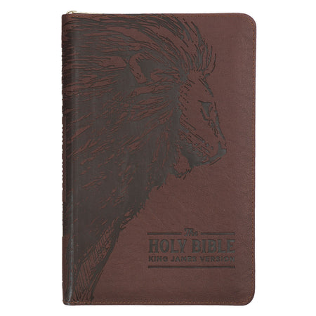 Sunrise Pink Faux Leather Giant Print Standard-size King James Version Bible with Thumb Index