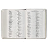 Pearlized White Large Print Compact King James Version Bible