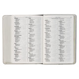 Pearlized White Large Print Compact King James Version Bible