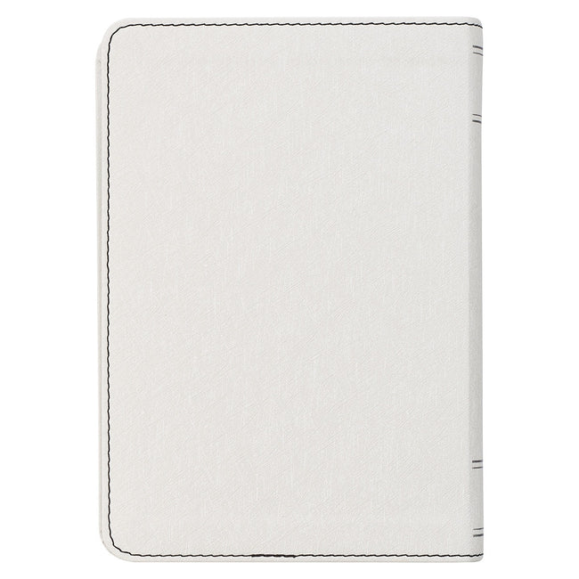 Pearlized White Large Print Compact King James Version Bible