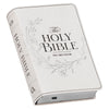 Pearlized White Large Print Compact King James Version Bible