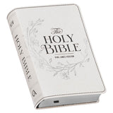 Pearlized White Large Print Compact King James Version Bible