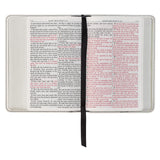 Pearlized White Large Print Compact King James Version Bible