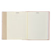 Rosy Coral Floral Faux Leather Hardcover King James Version Note-taking Bible