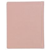 Rosy Coral Floral Faux Leather Hardcover King James Version Note-taking Bible