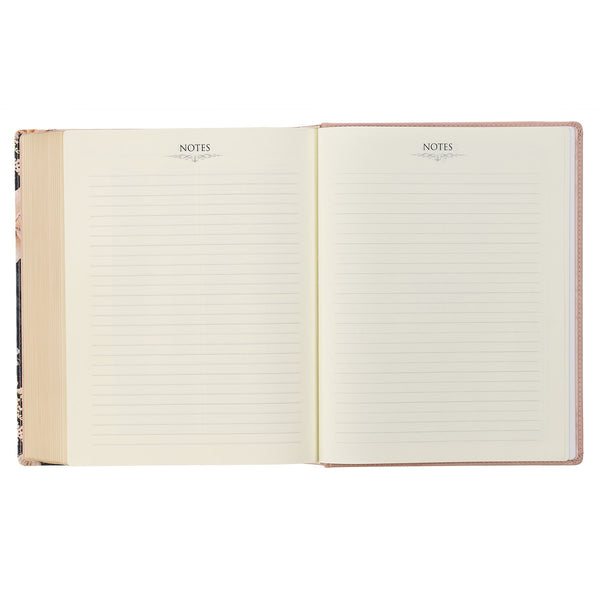 Dusty Peach Faux Leather Hardcover Large Print King James Version Note-taking Bible