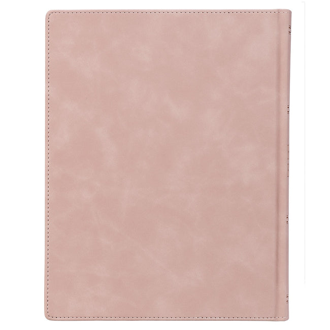 Dusty Peach Faux Leather Hardcover Large Print King James Version Note-taking Bible