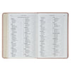 Blush Pink Floral Faux Leather Compact King James Version Bible