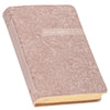 Blush Pink Floral Faux Leather Compact King James Version Bible