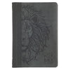 Black and Gray Lion Faux Leather Hardcover Compact King James Version Bible - KI Gifts Christian Supplies
