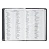 Black and Gray Lion Faux Leather Hardcover Compact King James Version Bible