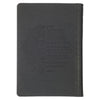 Black and Gray Lion Faux Leather Hardcover Compact King James Version Bible