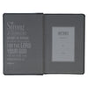 Black and Gray Lion Faux Leather Hardcover Compact King James Version Bible