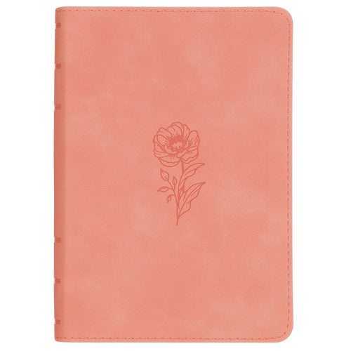 Coral Dawn Floral Large Print Compact King James Version Bible  - KI Gifts Christian Supplies