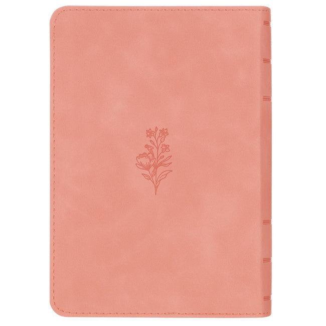 Coral Dawn Floral Large Print Compact King James Version Bible 