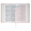 Coral Dawn Floral Large Print Compact King James Version Bible 
