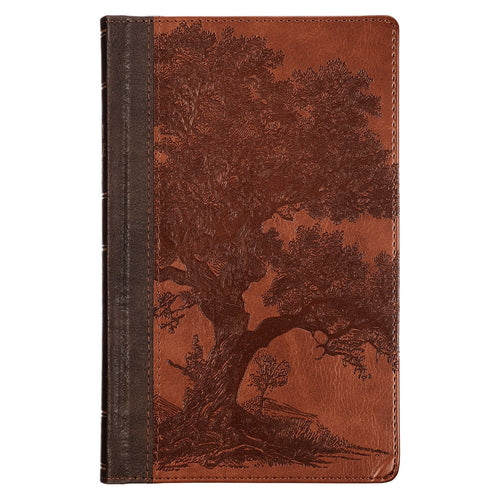 KJV Bible Giant Print Standard-size, Brown Trust Tree