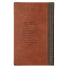 Rooted Brown Faux Leather Hardcover Standard-size Giant Print King James Version Bible with Thumb Index