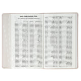 Blush Floral Faux Leather Standard-size Giant Print KJV Bible Thumb Index