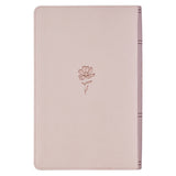 Blush Floral Faux Leather Standard-size Giant Print KJV Bible Thumb Index