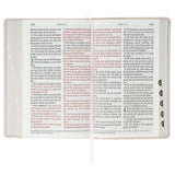 Blush Floral Faux Leather Standard-size Giant Print KJV Bible Thumb Index