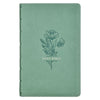 Teal Floral Faux Leather Giant Print Standard-size King James Version Bible with Thumb Index